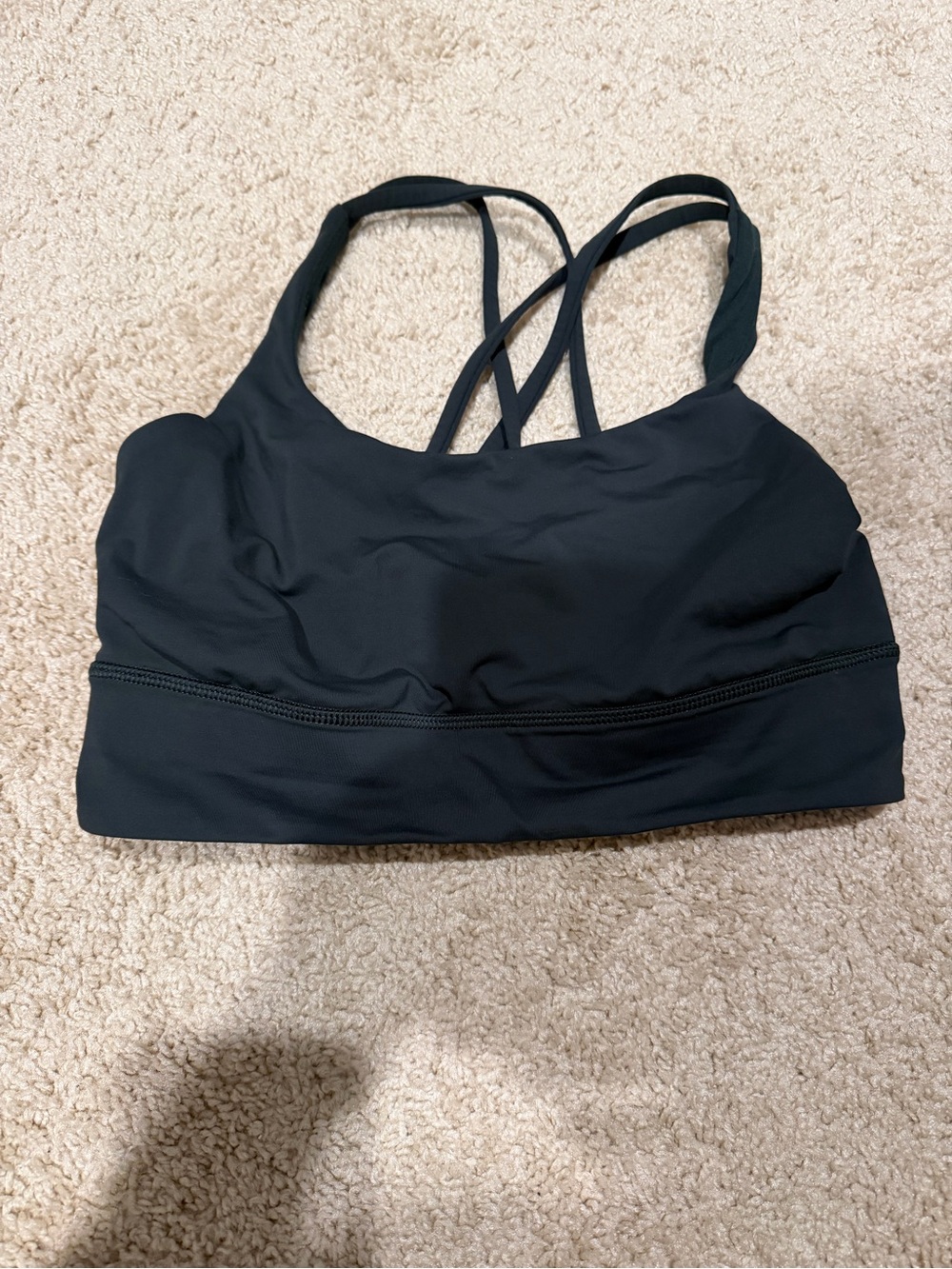 lululemon athletica Black Strappy Sports Bra